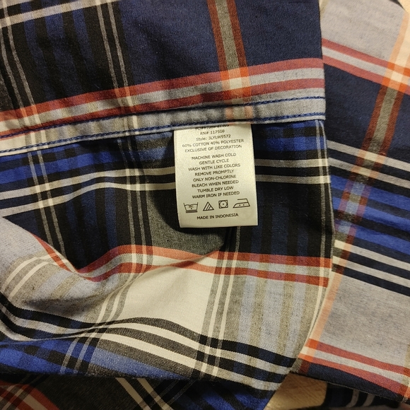 Levi's Men's Button Down 1 Pocket Plaid Shirt Size XXL - Picture 11 of 12